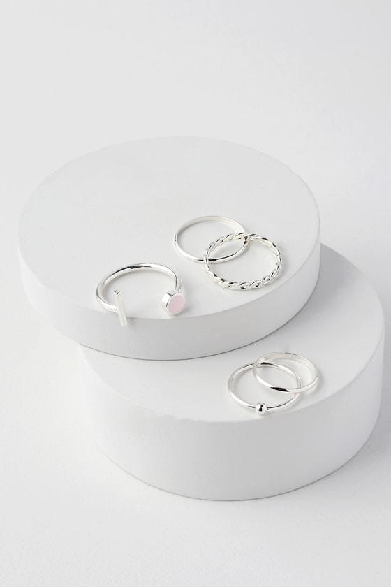 Savier Silver Ring Set | Lulus