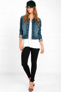 Lulus Wild Horses Black Zipper Leggings