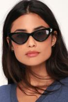 Park Ave Black Small Cat-eye Sunglasses | Lulus