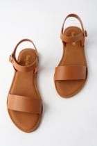 Sunny Feet Taryn Tan Flat Sandal Heels | Lulus