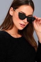 Le Specs Enchantress Black Cat-eye Sunglasses | Lulus