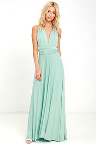 Lulus Tricks Of The Trade Light Sage Maxi Dress