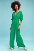 Chic La Vie Green Wide-leg Jumpsuit | Lulus
