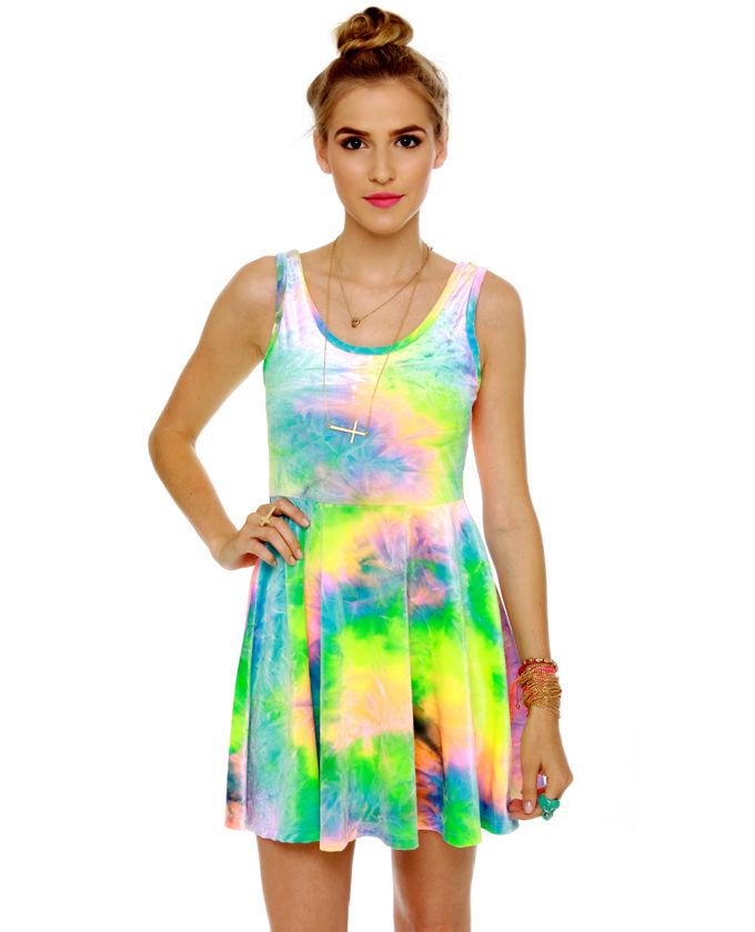 SYM Rainbow Velvet Dress