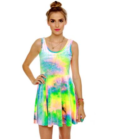 SYM Rainbow Velvet Dress