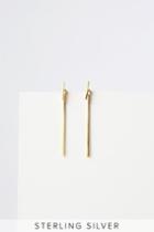 Ferdinantes Gold Peakaboo Bar Earrings | Lulus