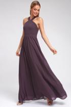 Air Of Romance Dusty Purple Maxi Dress | Lulus