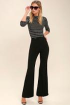 Astr The Label Bo Black Trouser Pants