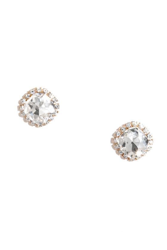 Shine With Me Clear Rhinestone Earrings | Lulus