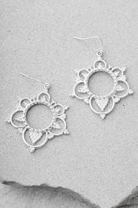 Lulus Always Enchanted Silver Earrings