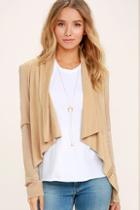Black Swan Durnay Beige Suede Jacket
