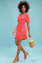 My Philosophy Coral Pink Wrap Dress | Lulus