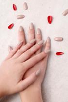 Static Nails | Fireman Nude And Red All In One Pop-on Manicure Kit | Beige | Lulus