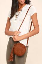 Lulus Out Of The Woods Brown Suede Leather Purse