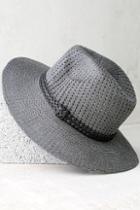 Lulus Treescape Grey Wool Fedora Hat