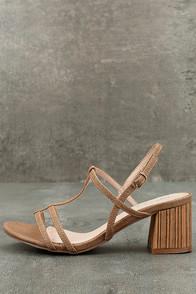 Betani Carlita Beige High Heel Sandals