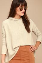 Gentle Fawn | Rhythm Light Beige Hoodie | Size Large | Lulus