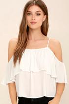 Lush Exquisite Beauty White Top