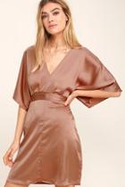 Glamorous Ladies Of The Chorus Copper Satin Dress