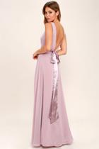Lulus That Special Something Mauve Maxi Dress