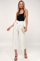 Lost Ink Shayna Black And White Polka Dot Culottes | Lulus