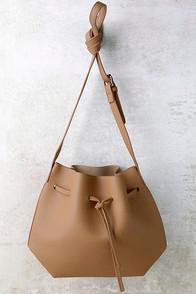 Lulus Ride West Tan Bucket Bag