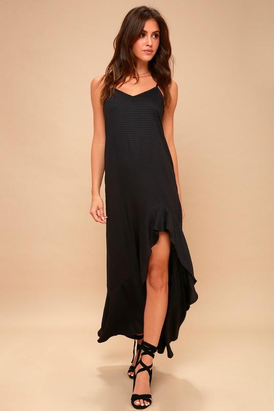 Billabong Kick It Up Black Maxi Dress | Lulus