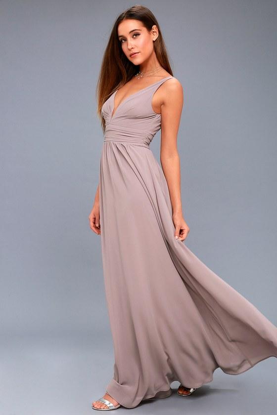 Leading Role Taupe Maxi Dress | Lulus