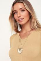 Amarro Gold And Pearl Layered Necklace | Lulus