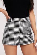 Cross The Line Black And White Gingham Shorts | Lulus