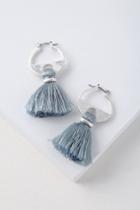 Cha Cha Silver And Blue Tassel Earrings | Lulus