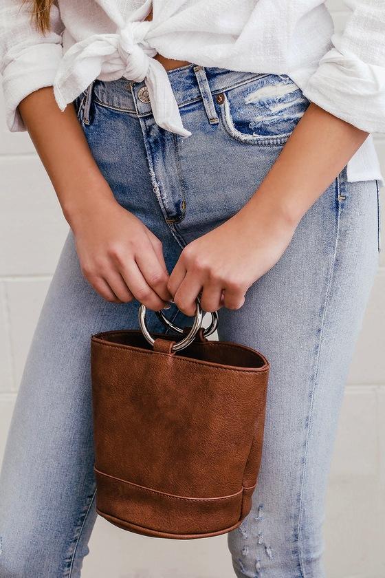 Ring It Around Town Brown Bucket Bag | Lulus