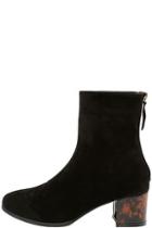 Hotsoles Gianna Black Suede Mid-calf Boots