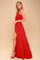 Essence Of Style Red Maxi Dress | Lulus
