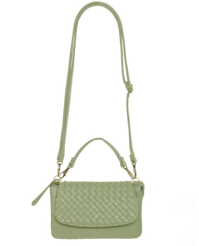 Making Weaves Mint Green Purse