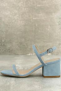 Matisse Stella Dusty Blue Suede Leather High Heel Sandals