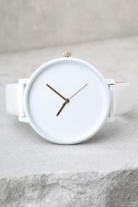 Lulus Make Good Time White Watch
