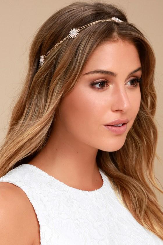 Lulus | Meteor Shower Gold Rhinestone Headband