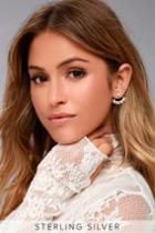 Lulus | When The Night Calls Gold Rhinestone Ear Jackets