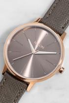 Nixon Kensington Leather Rose Gold And Taupe Watch