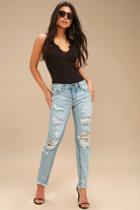 One X One Teaspoon Awesome Baggies Medium Wash Destroyed Jeans | Lulus
