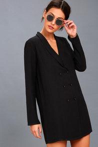 Amuse Society Blazin Black Long Sleeve Dress