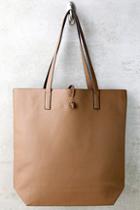 Lulus Living For The Weekend Beige And Brown Reversible Tote