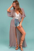 Carried Away Mauve Embroidered Maxi Top | Lulus