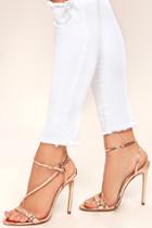 Liliana Toulouse Rose Gold Dress Sandals