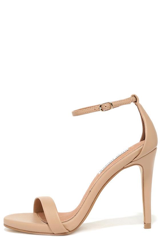 Steve Madden Stecy Natural Ankle Strap Heels | Lulus