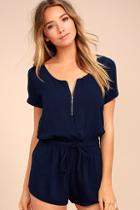 Lulus Kudos Navy Blue Romper