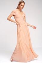 Marine Blu Make Me Move Blush Pink Maxi Dress | Lulus