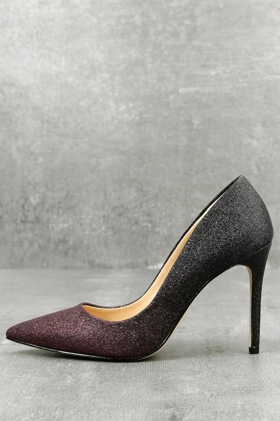 Daya By Zendaya | Kyle Wine Glitter Pumps | Size 6 | Purple | Lulus