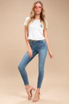 Unpublished Olivia High-rise Medium Wash Skinny Jeans | Lulus